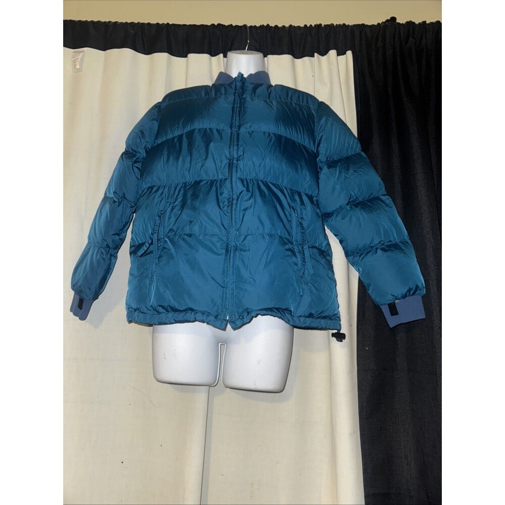 REI Jacket Women's Size 10 Blue Puffer Down Parka Full Zip Coat M